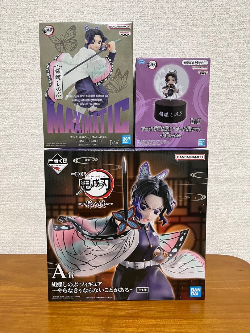鬼滅の刃　一番くじ　A賞等　胡蝶しのぶ　まんぞくフィギュアセット