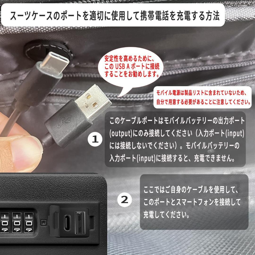 新品未使用 スーツケース 多機能フロントオープン キャリーケース42L 機内持込