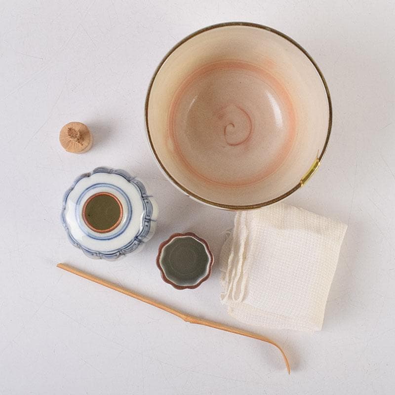 茶道具　黒漆　春秋蒔絵　茶箱　棗　巾筒など　九点　一式　仕覆付　M　R9327