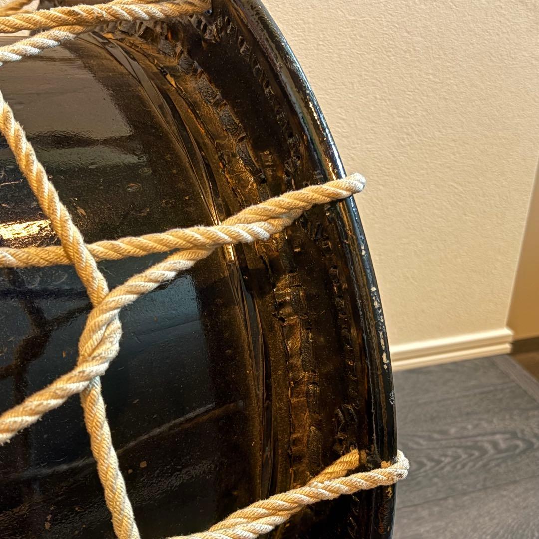 盛岡 さんさ太鼓 一尺七寸 1尺7寸 直径 約51cm　和太鼓 バチ付