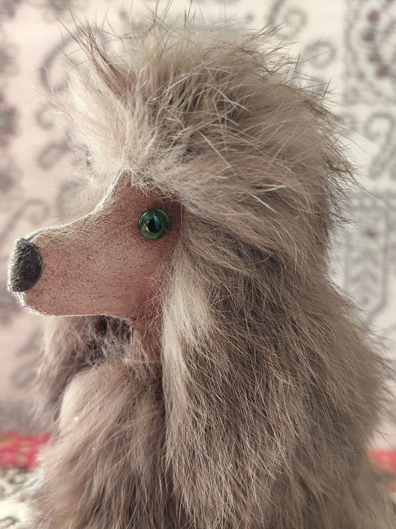 アンティーク　ぬいぐるみ　犬　ビンテージ　ビスクドール　フランス　蚤の市