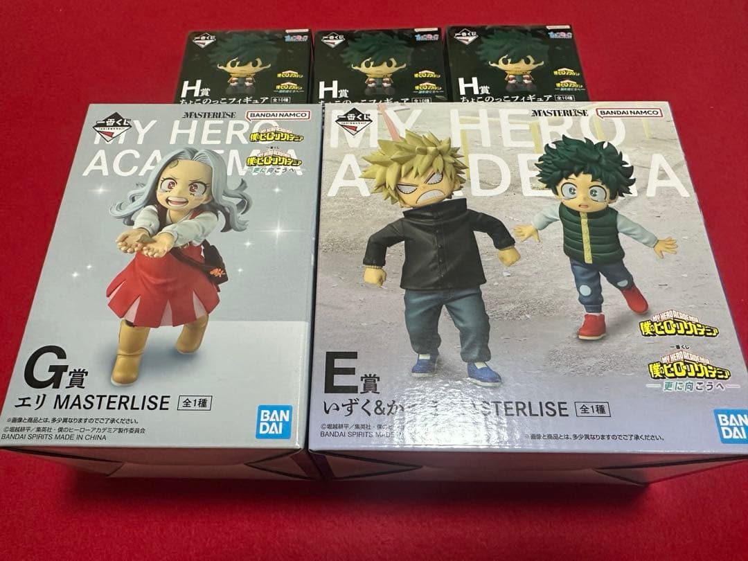 一番くじ 僕のヒーローアカデミア E賞 いずく＆かつき　G賞 エリ　H賞　3個