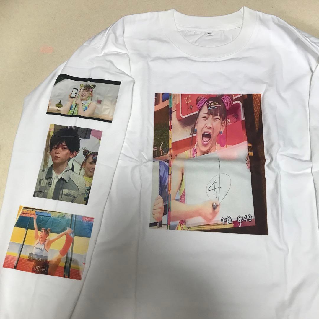 未使用 オールナイトニッポン XXL フワちゃん Tシャツ 白 ロンt 長袖