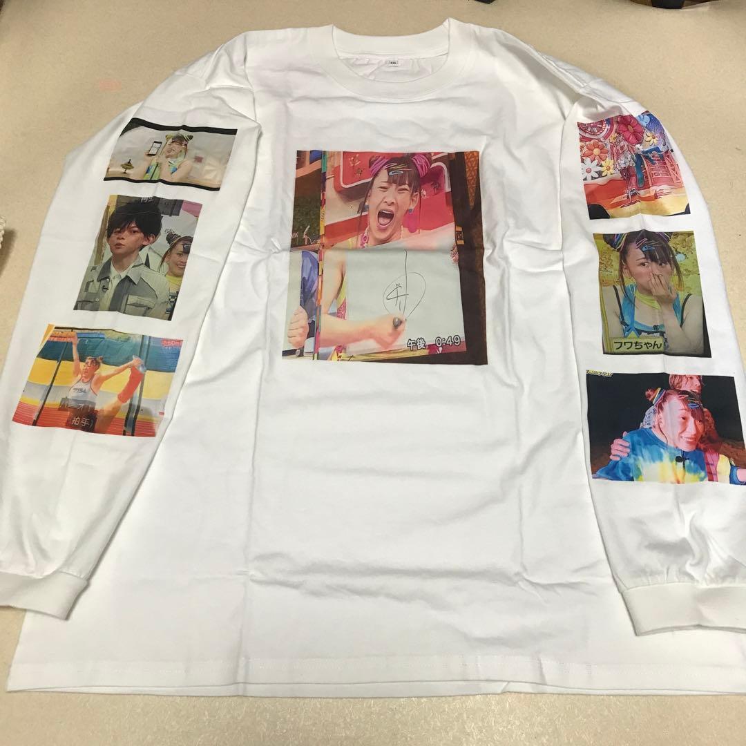 未使用 オールナイトニッポン XXL フワちゃん Tシャツ 白 ロンt 長袖