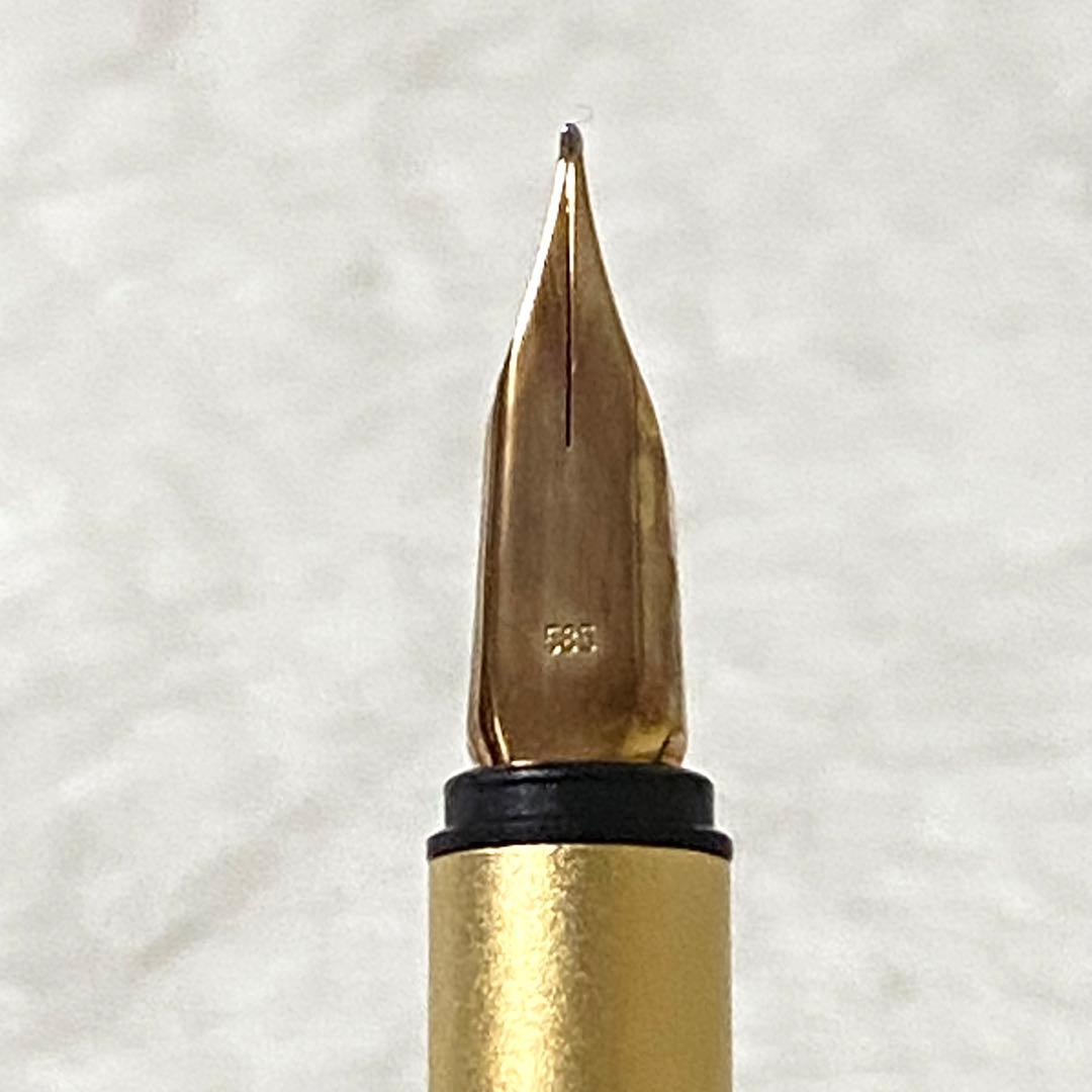 極美品　モンブランMONTBLANC ノブレス　ゴールド　万年筆　585 F