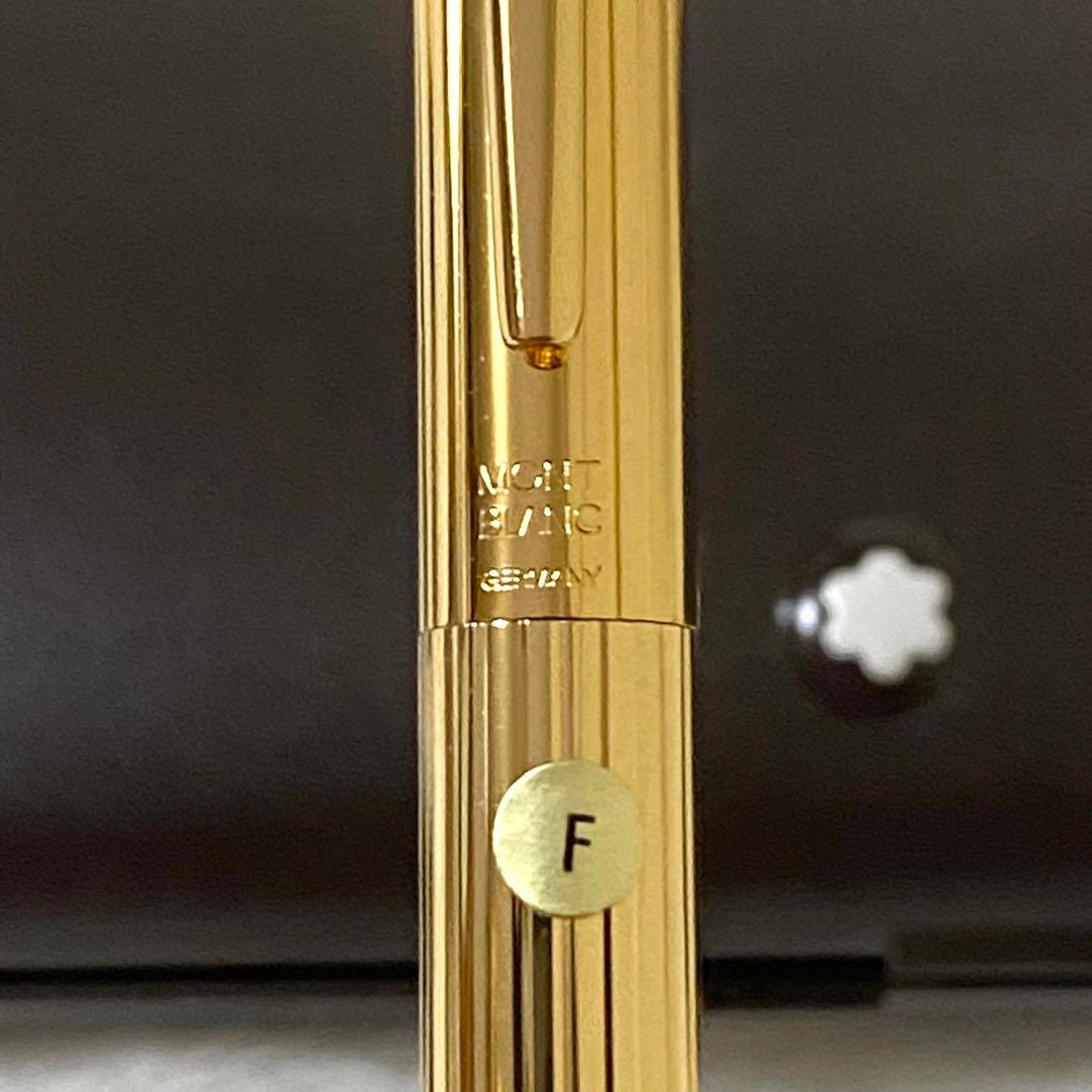 極美品　モンブランMONTBLANC ノブレス　ゴールド　万年筆　585 F