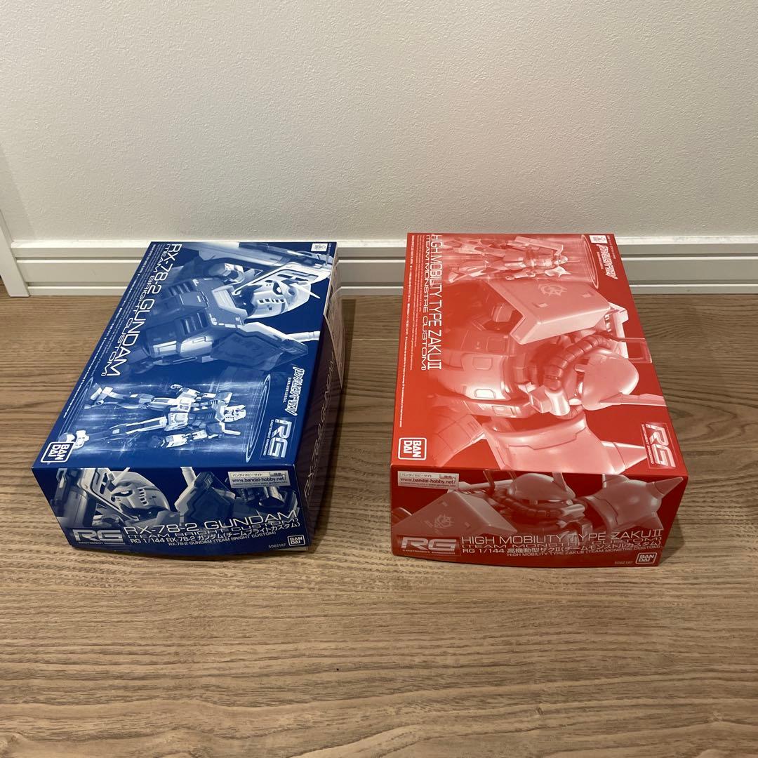 RG ガンダム　チームブライトカスタム　高機動型ザクⅡ チームモンストルカスタム