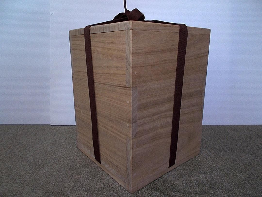 茶道具 人間国宝高橋敬典作 銀摘み 唐松地紋 筒釜 茶釜 釜環 共箱 送料込み