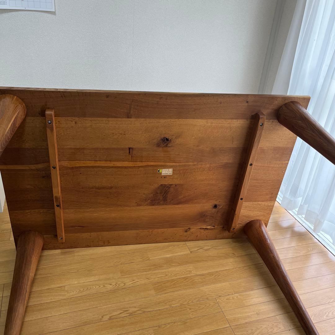 飛騨産業　135cm木製ダイニングテーブル SN342WP OF 食卓