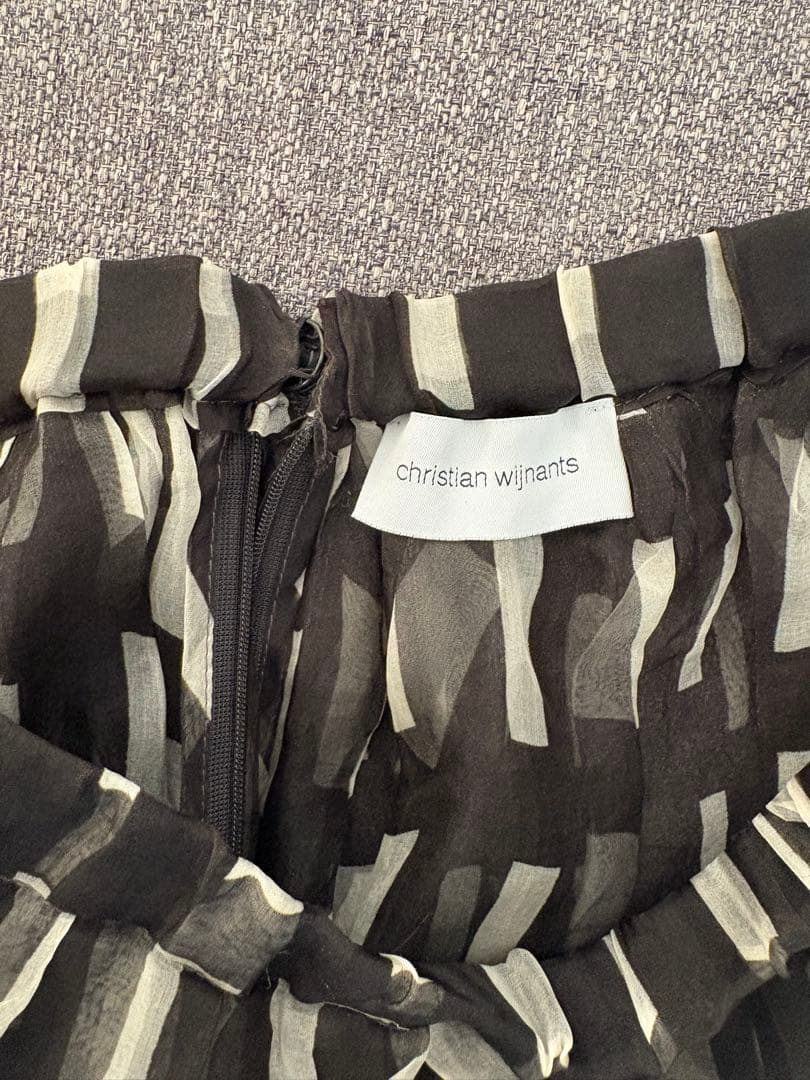 christian wijnants フレアスカート チェック柄