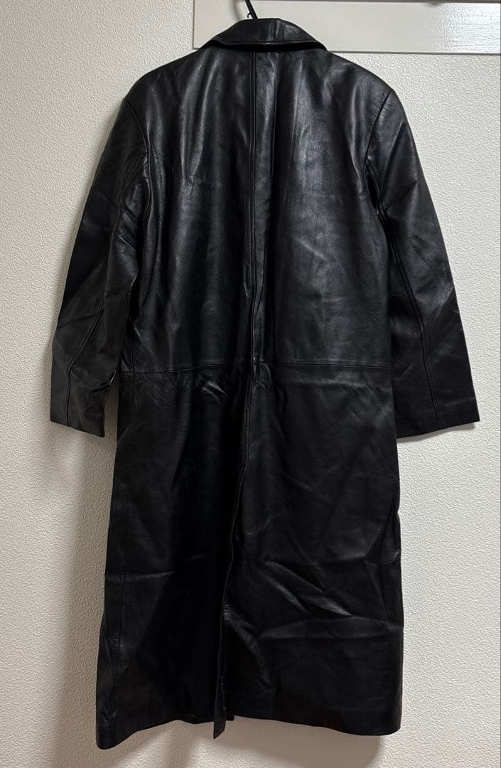 Wind Armor ラムレザー　羊革　ロングコート　ジャケット　ブラック　L