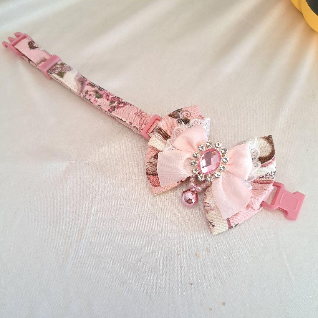 ハロウィン、スイートロリータ(ピンク)わんちゃん猫ちゃん用首輪