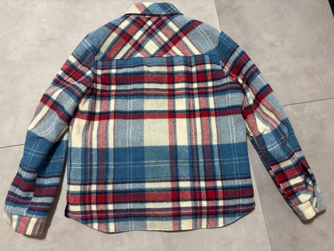 WE11DONEチェック柄 ジップアップジャケット