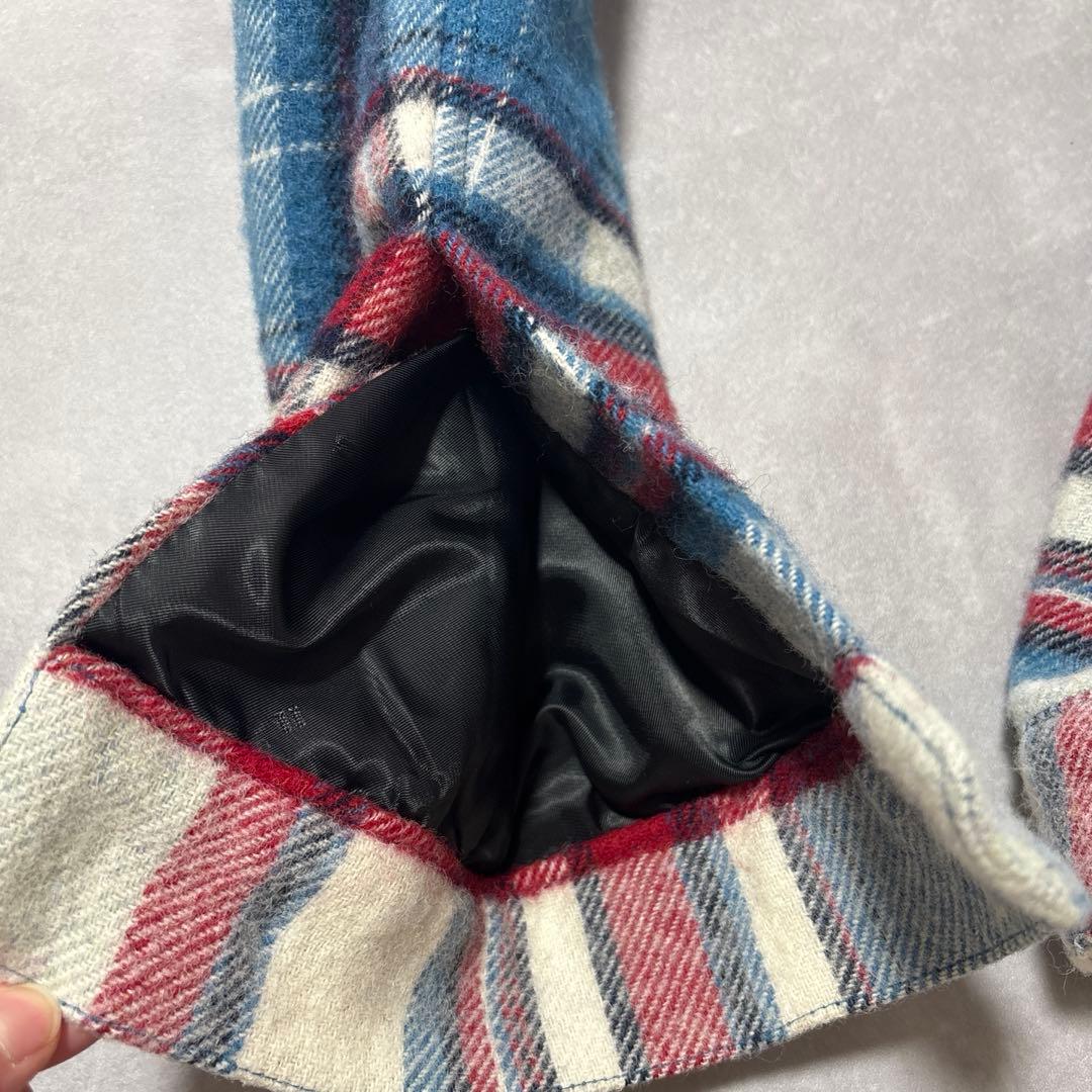 WE11DONEチェック柄 ジップアップジャケット