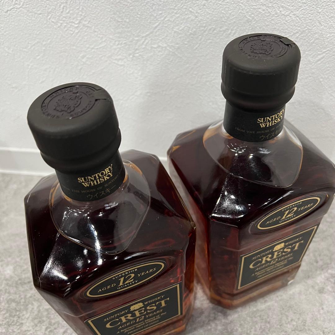 未開栓 SUNTORY CREST 12年 2本セット サントリー ウィスキー