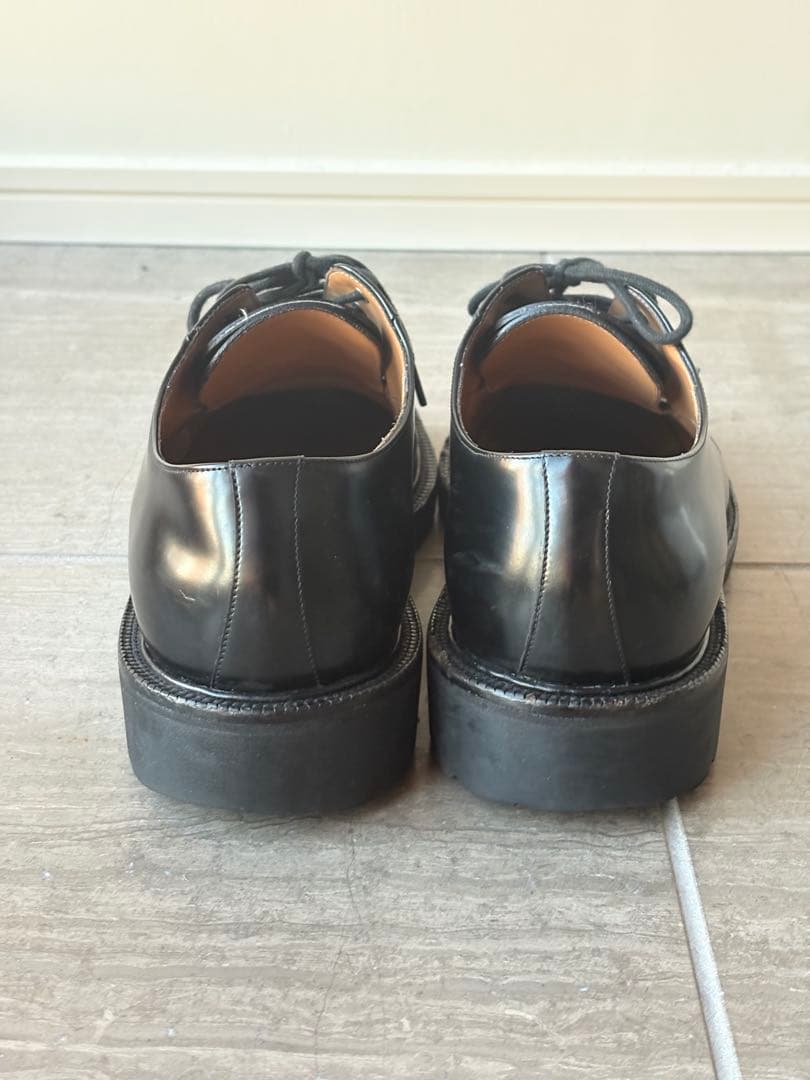 【本人期】DRIES VAN NOTEN 厚底 レザーシューズ 40 黒 青山店