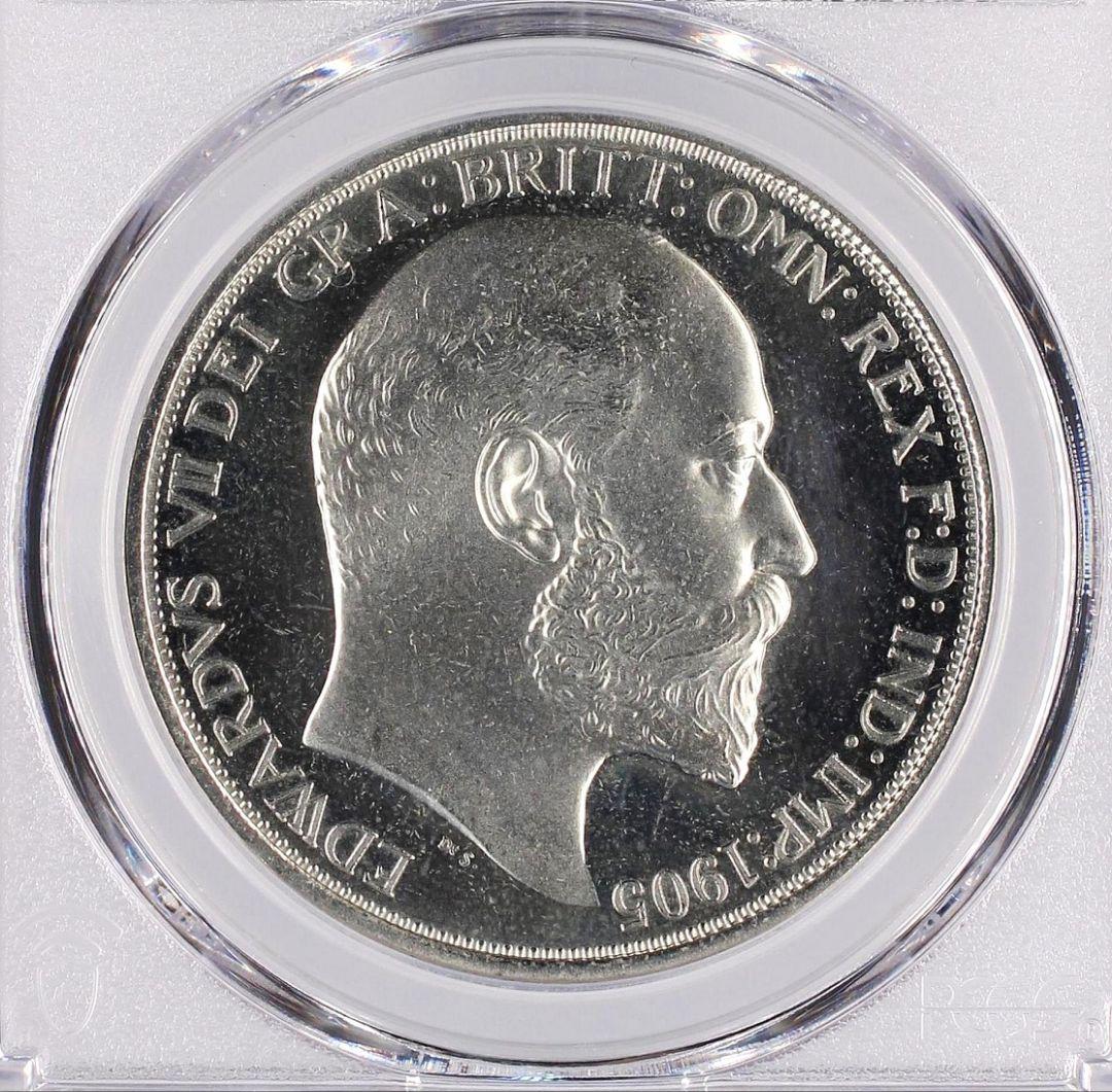 1905年 イギリス エドワード7世 クラウン  PCGS PR68CAM