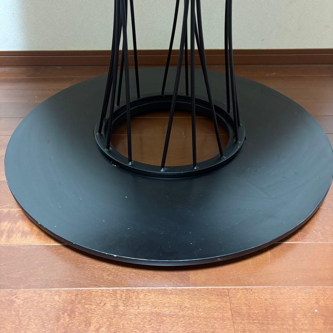 ニトリ ダイニングテーブル 丸テーブル コルーナ ウォルナット