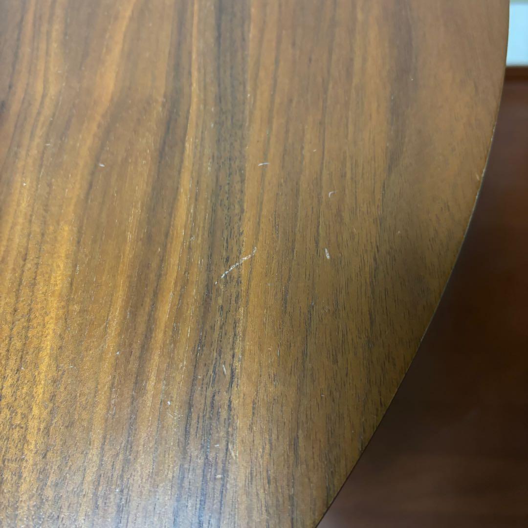 ニトリ ダイニングテーブル 丸テーブル コルーナ ウォルナット