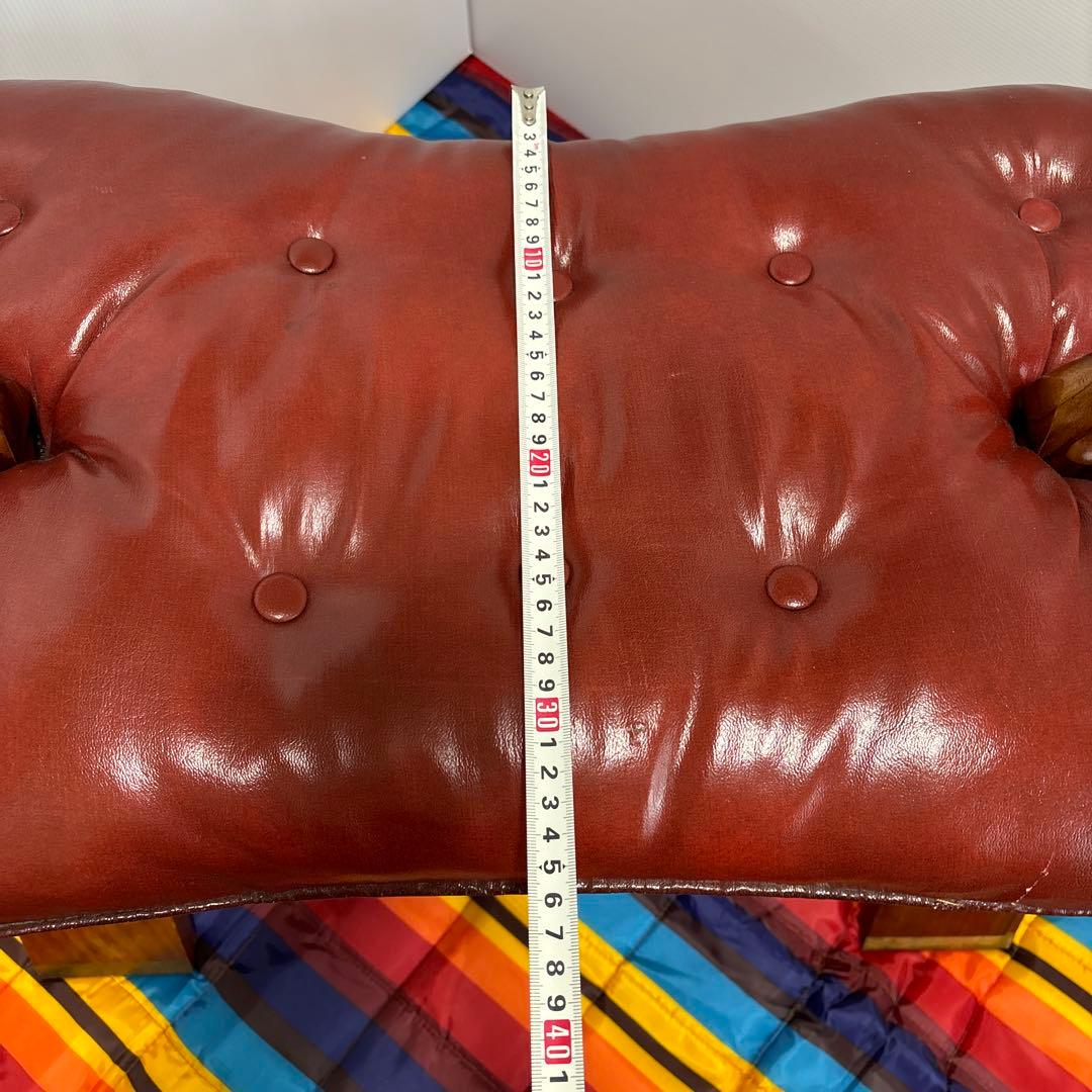 ラクダスツール　オットマン　チェア　真鍮象嵌　鞍型　ビンテージ