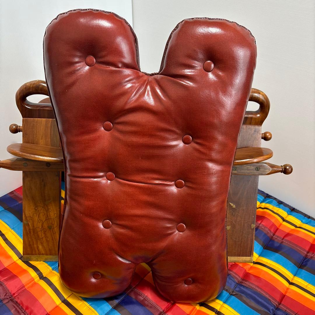 ラクダスツール　オットマン　チェア　真鍮象嵌　鞍型　ビンテージ