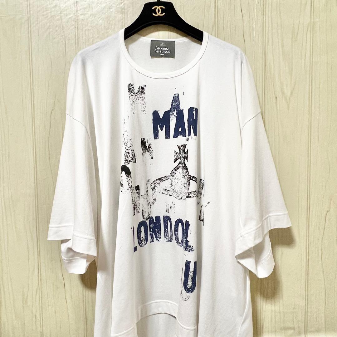 【ヴィヴィアンウエストウッドマン】コットンワイドクルーネックTシャツ☆オーブ☆F