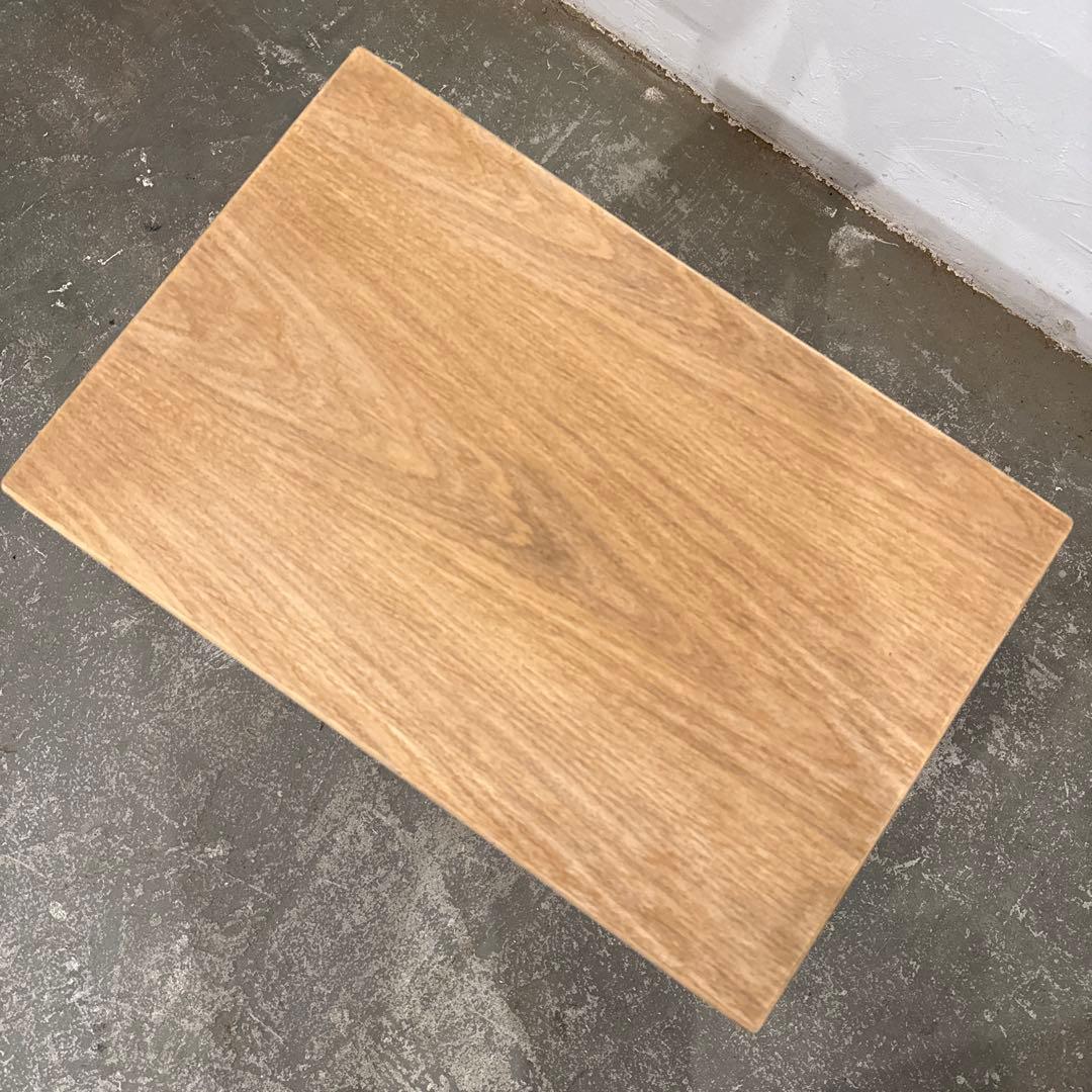 ビンテージ　木製サイドテーブル　剥離