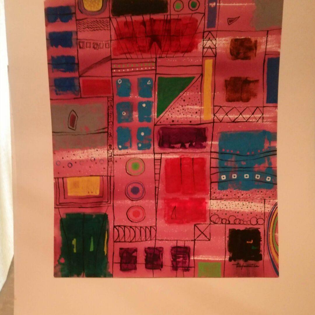 水彩画　追憶　F8号