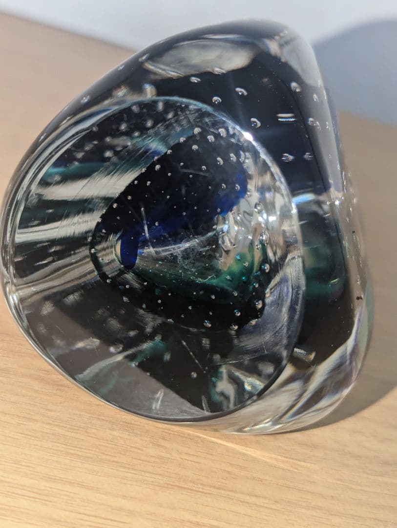 横濱硝子　海の華M　オブジェ　 フラワーベース　一輪挿し