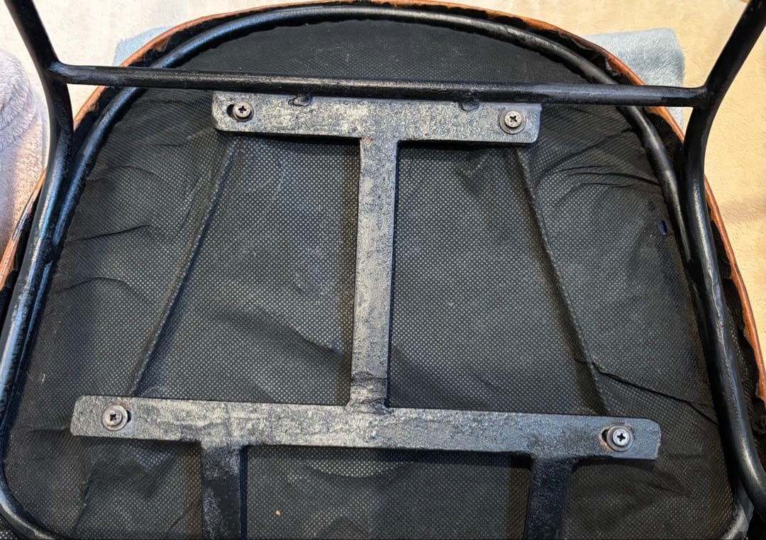 本革スツール　アイアン　レザーチェア　椅子