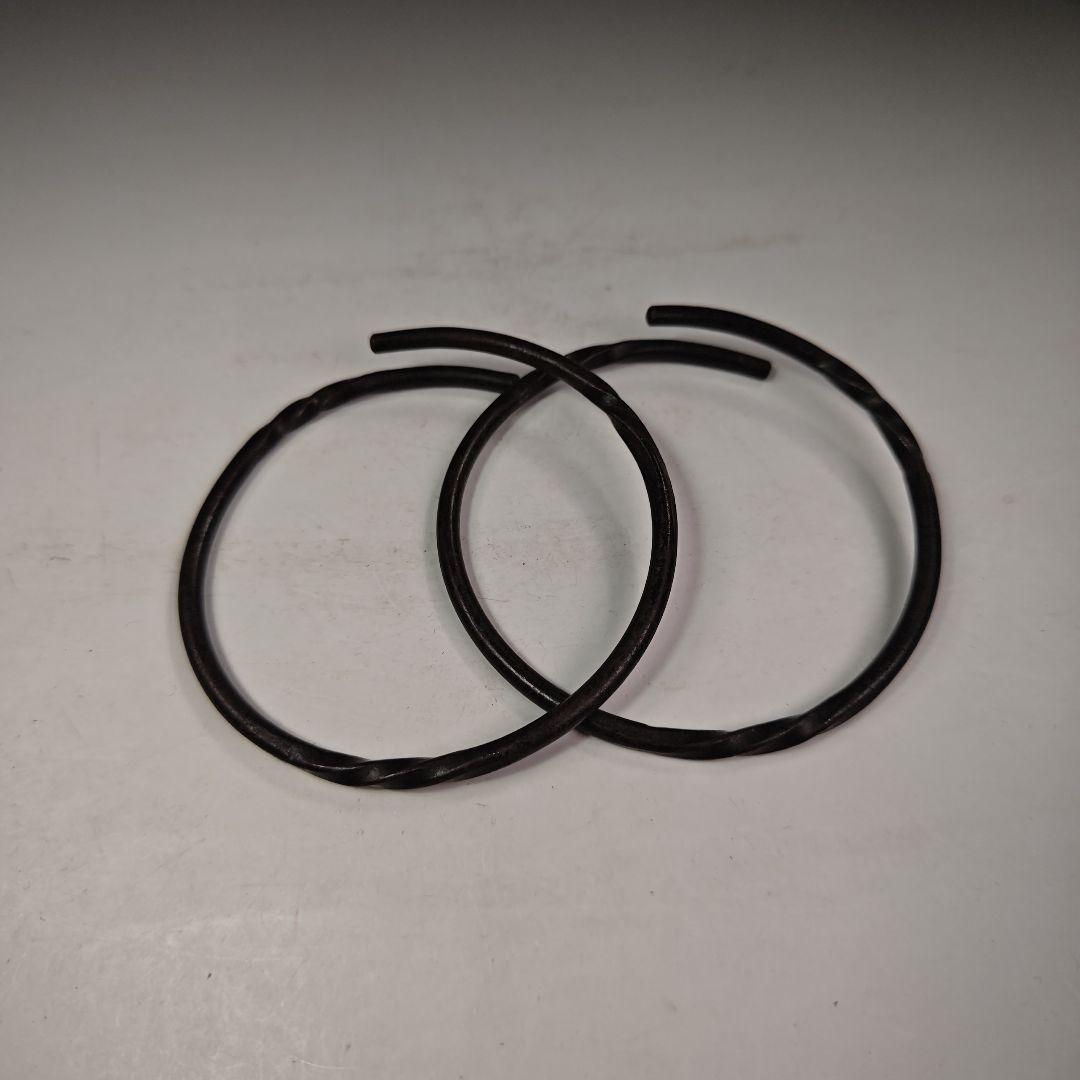 イ490 『釜師　高木治良兵衛』『利休形鉄釜くさり　鉄丸捩大鐶　共箱』茶道具