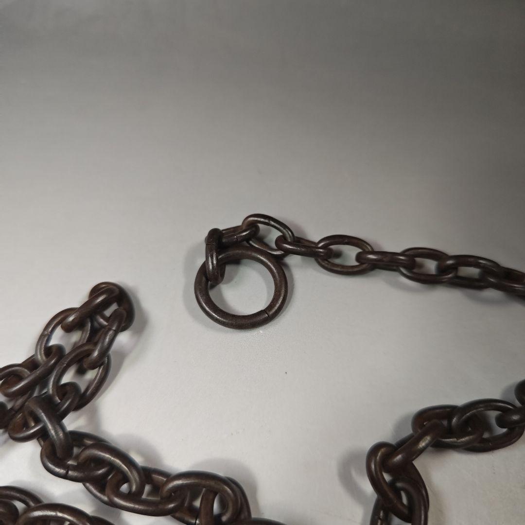 イ490 『釜師　高木治良兵衛』『利休形鉄釜くさり　鉄丸捩大鐶　共箱』茶道具