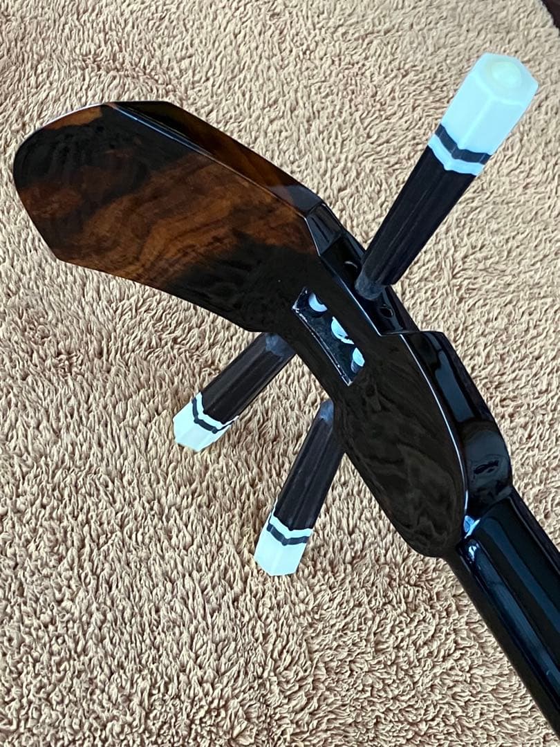 沖縄三線貴重本島産クルチ与那城型本皮一枚張りスンチ塗り期間限定出品