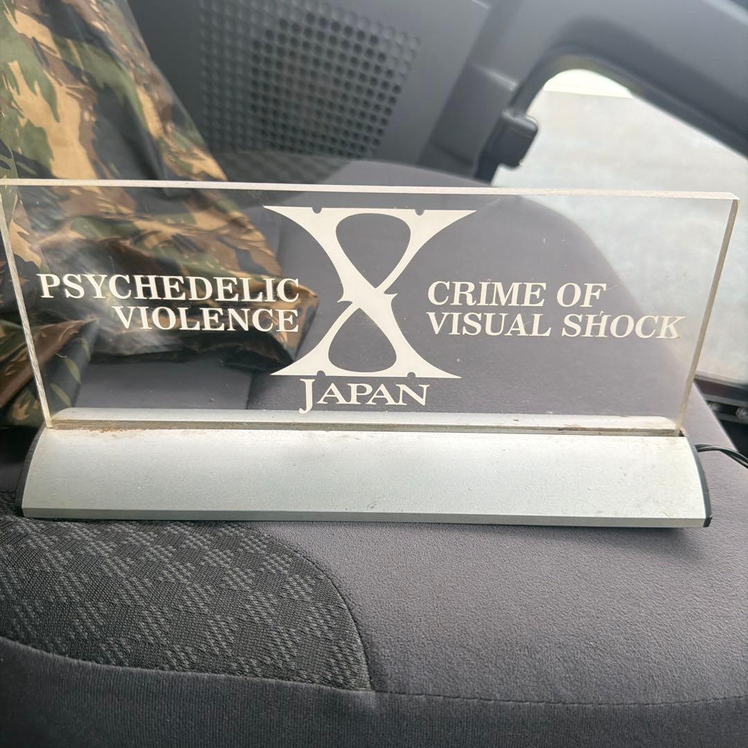 X JAPAN ネオンサインスタンド100V家庭電源！