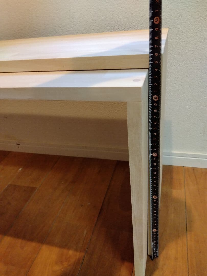 木製　ハンドメイド　オーダー　テーブル　サイドテーブル　スライド　棚　水槽台