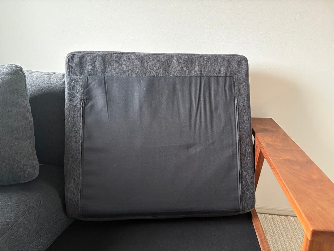 【送料込み】ソファ 2人掛け 木製フレーム ウォールナット