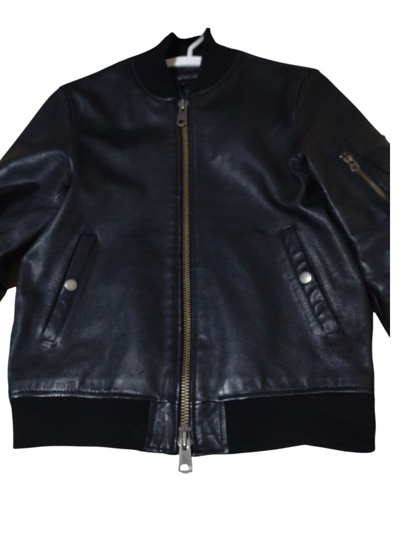 美品 JACKROSE 本革 レザージャケット ブラック M〜L ダブルジップ