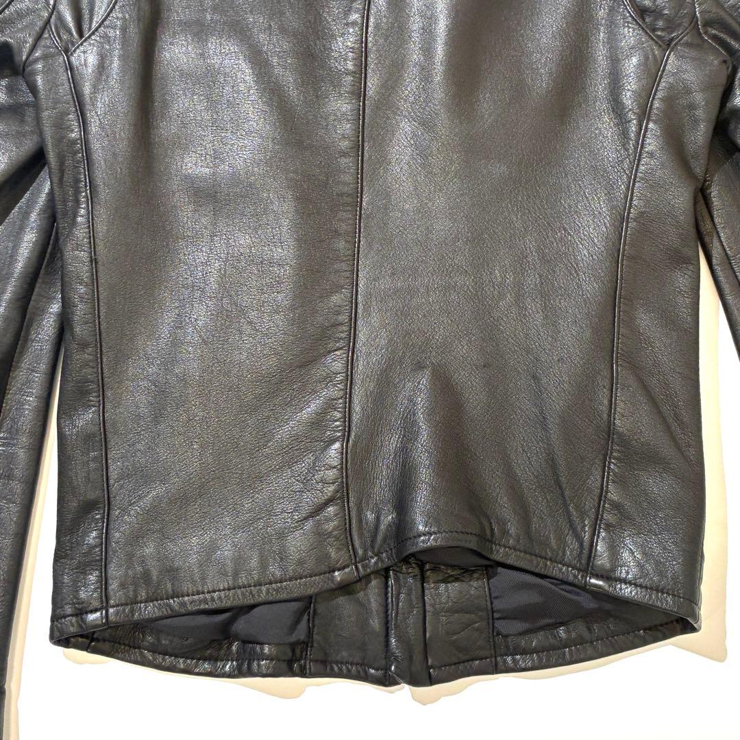 LITHUM HOMME リチウムオム シングルライダースジャケット カウレザー