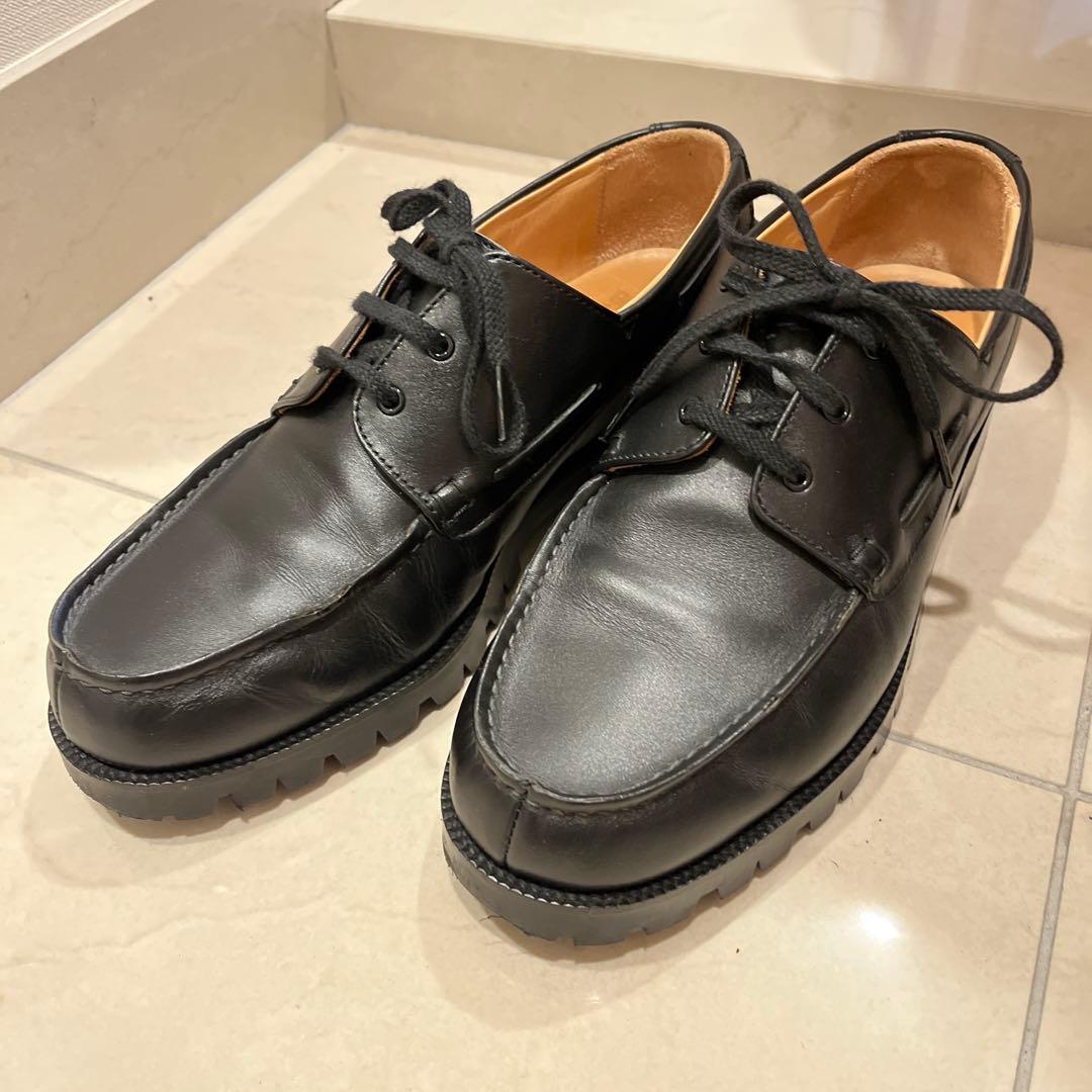 BEAUTY & YOUTH ブラック　フレンチ ボート シューズ