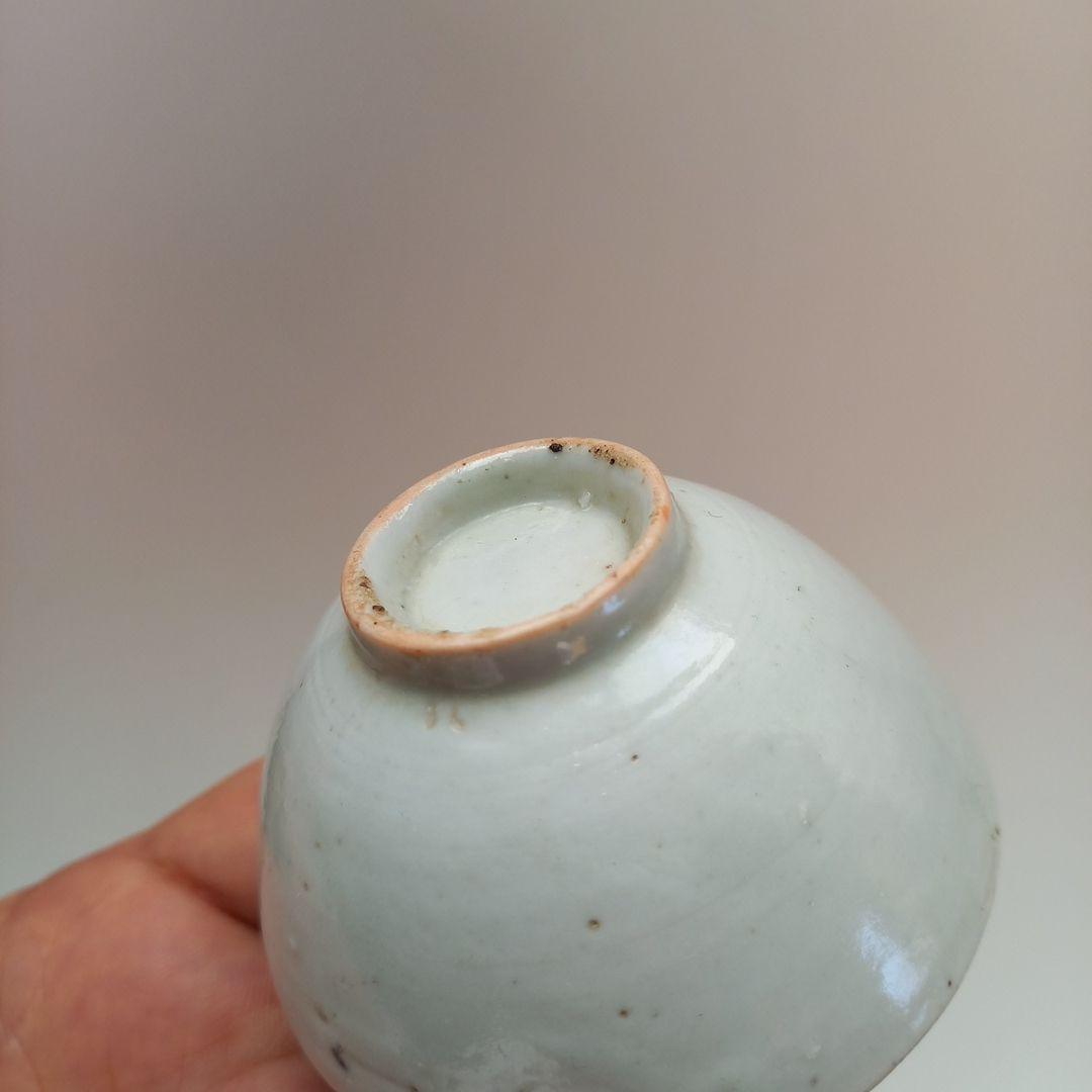 李朝　白磁　盃　猪口　古玩　骨董　アンティーク　古道具