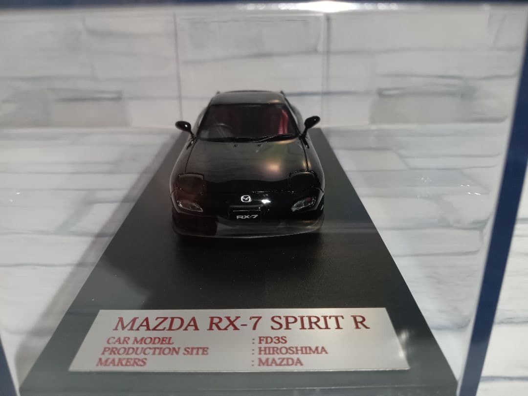1/43 MARK43　マツダ RX-7 スピリットR　ミニカー　ブラック
