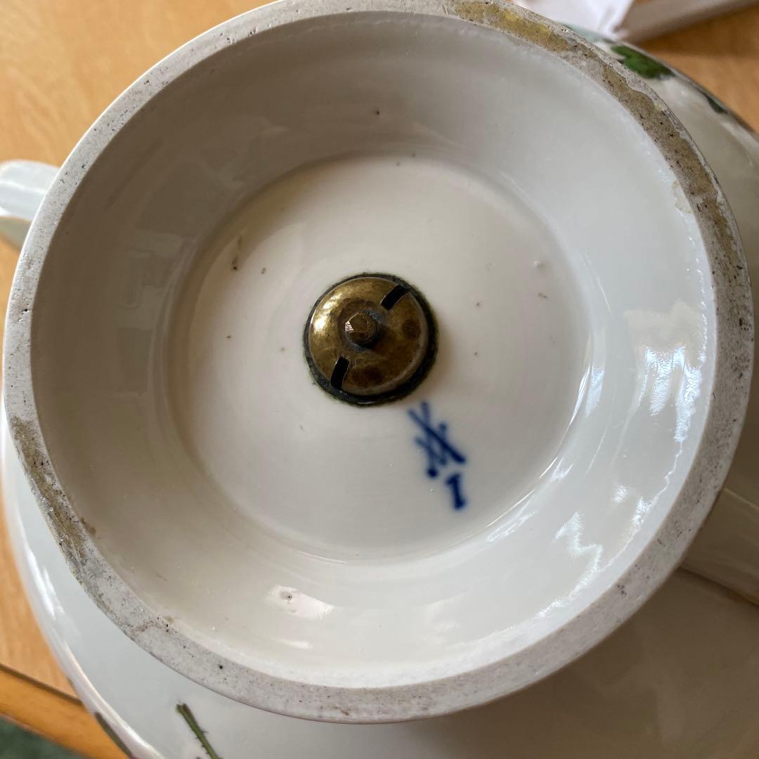 マイセン コンポート　ボウル　大型　蓋欠品