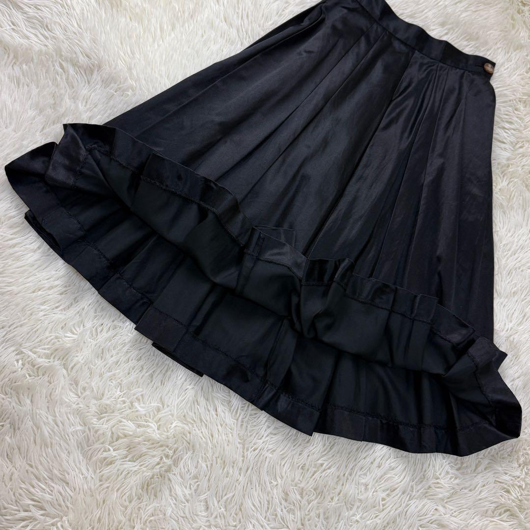 美品♡Lサイズ♡シルク混♡ヴィヴィアンウエストウッド プリーツ スカート