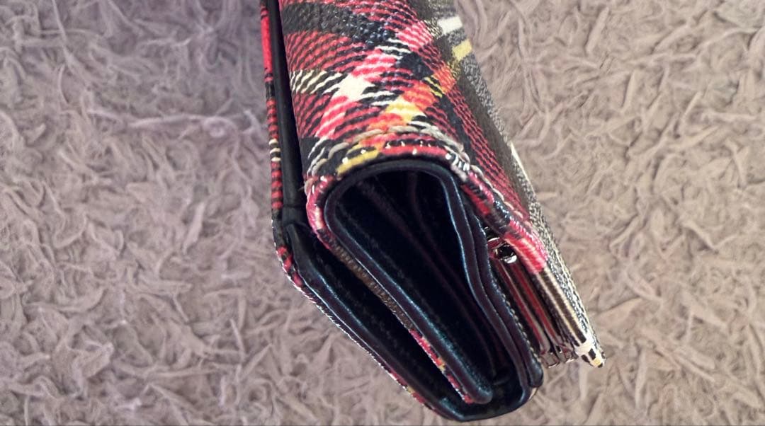 ヴィヴィアン　タータンチェック 二つ折り財布
