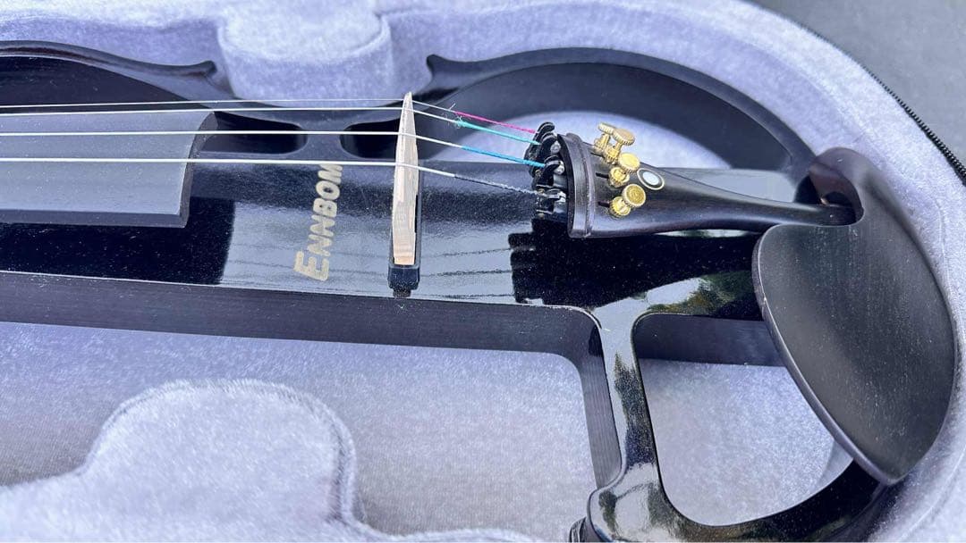 【超得大セール】Ennbom エレキヴァイオリン エボニー サイレントバイオリン
