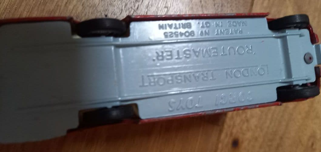 ミニカー　ロンドンバス　　二階建てバス　昭和レトロ