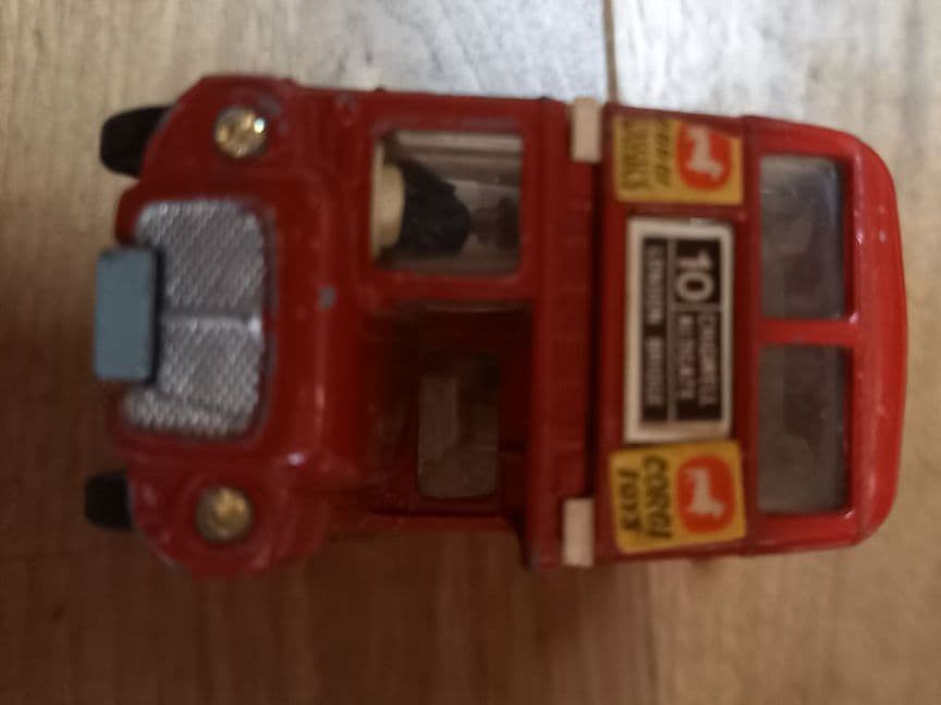 ミニカー　ロンドンバス　　二階建てバス　昭和レトロ