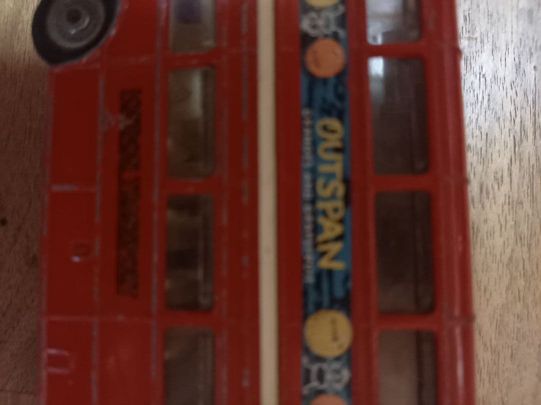 ミニカー　ロンドンバス　　二階建てバス　昭和レトロ