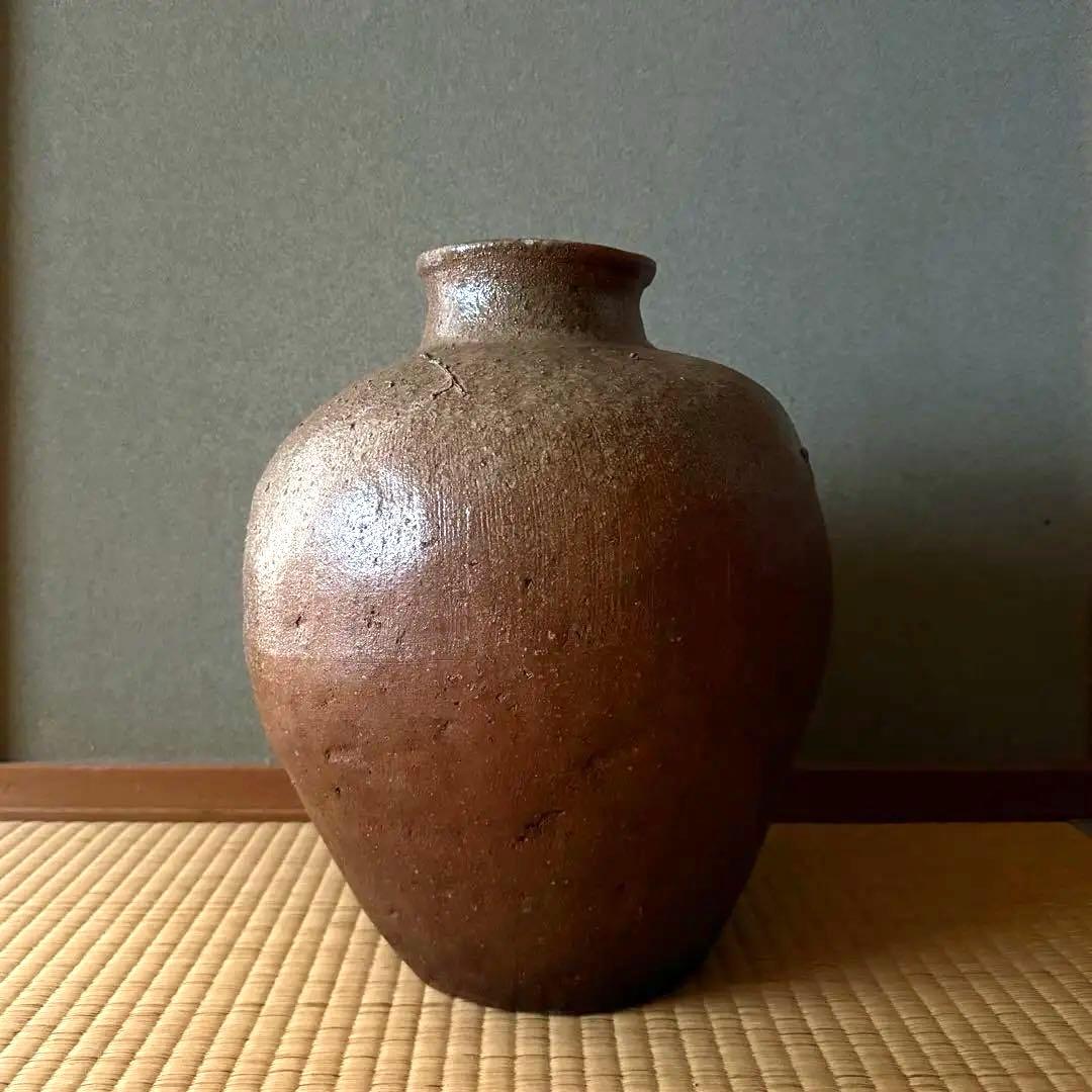 古丹波 壺 室町時代 自然釉 窯印 古備前 古信楽 古常滑 古越前 古美術 骨董