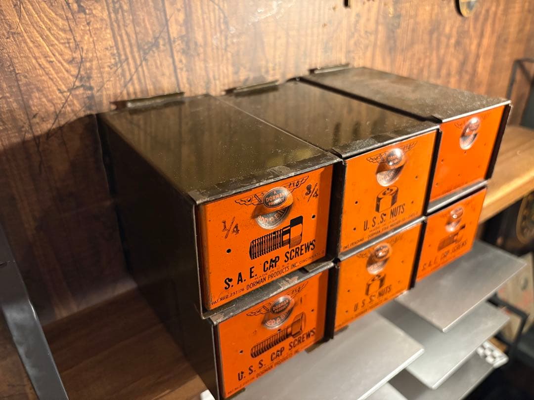 USAパーツキャビネット×6連結／1950s／DORMAN PRODUCTS